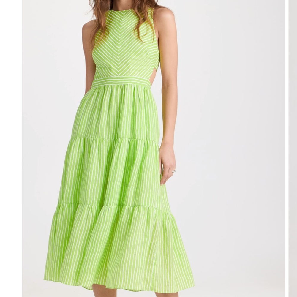 AMUR Giovanna Stripe Day Dress, Size 2